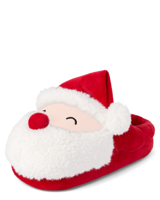 Unisex Kids Matching Family Santa Slippers