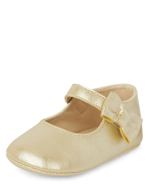 Baby Girls Shimmer Bow Ballet Flats
