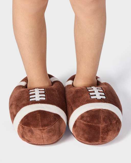 Pantuflas de fútbol familiares a juego para niños pequeños unisex
