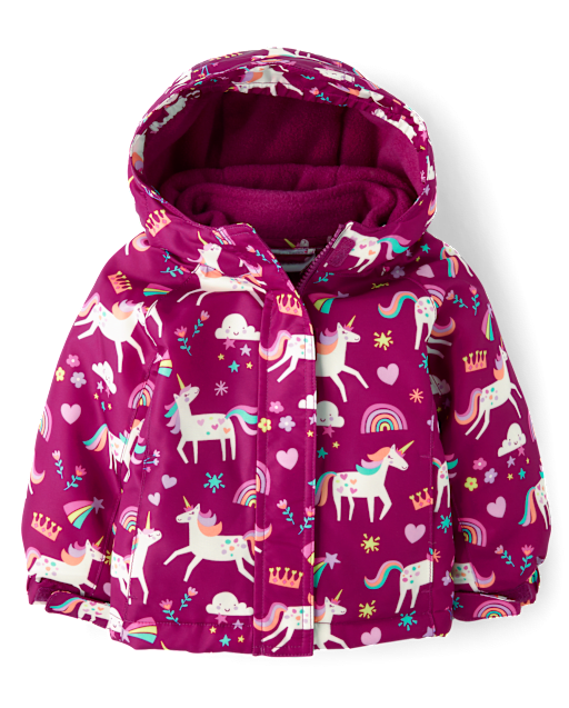 Toddler Girls Unicorn 3 in 1 Jacket