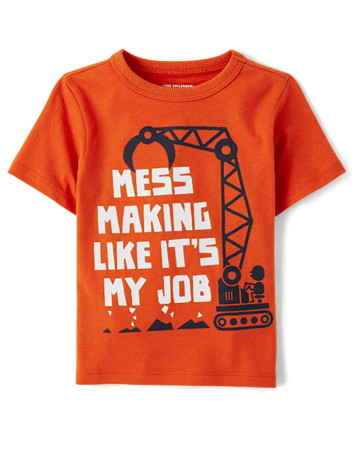 Baby And Niños pequeños Boys Mess Making Camisetas estampadas