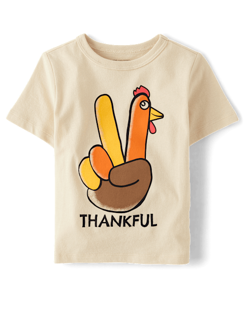 Baby And Toddler Boys Thankful Graphic Tee