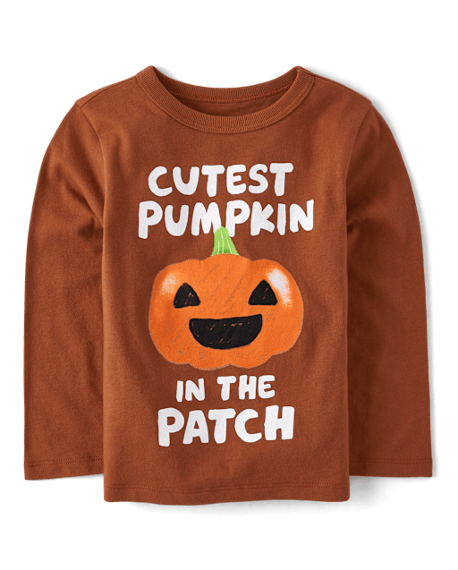 Baby And Toddler Boys Cutest Pumpkin Graphic Tee