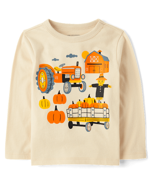Baby And Toddler Boys Farm Graphic Tee