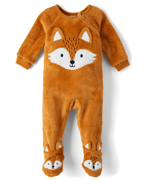 Baby And Toddler Fox Fleece Footed One Piece Pajamas