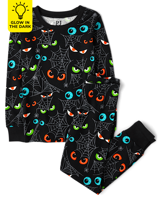 Kids Glow Eyes Snug Fit Cotton Pajamas