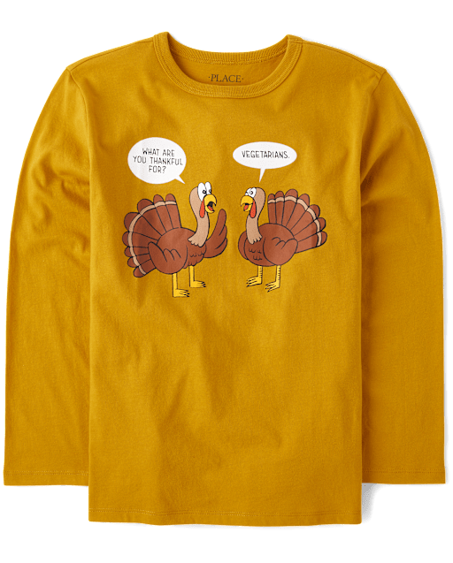 Boys Turkey Humor Graphic Tee