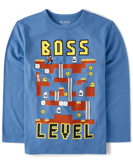 Boys Boss Level Graphic Tee