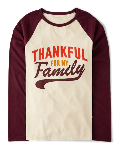 Unisex Adult Matching Family Thankful Graphic Tee