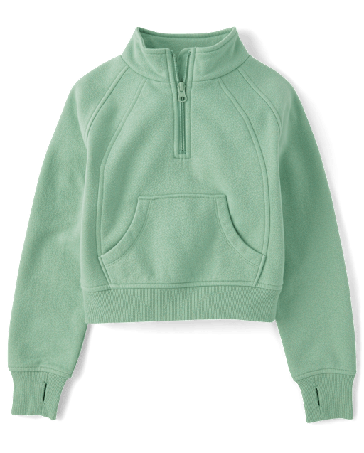 Girls Fleece Half Zip Pullover