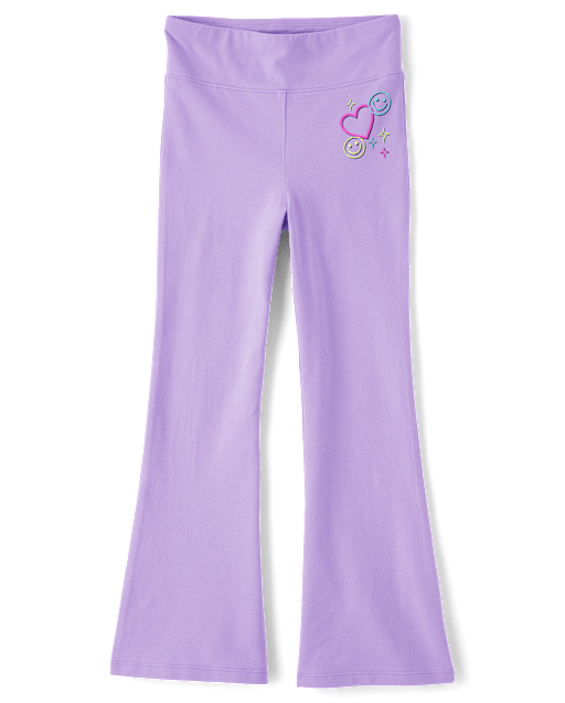 Girls Icon High Rise Flare Leggings