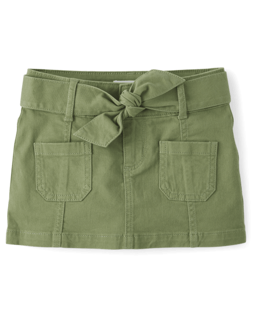 Girls Patch Pocket Skirt