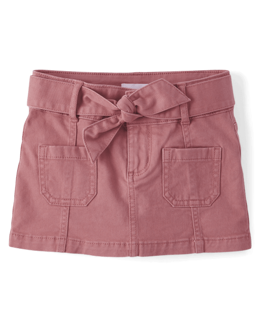 Girls Patch Pocket Skirt