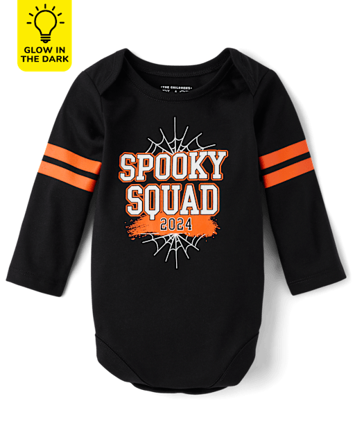 Body gráfico unisex para bebé a juego Family Glow Spooky Squad 2024