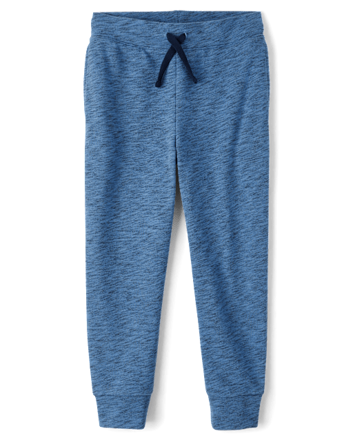 Pantalones jogger de rizo francés para niño