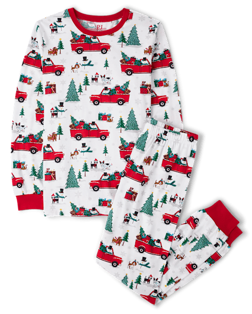 Pyjama Adulte Famille assorti Truck coton