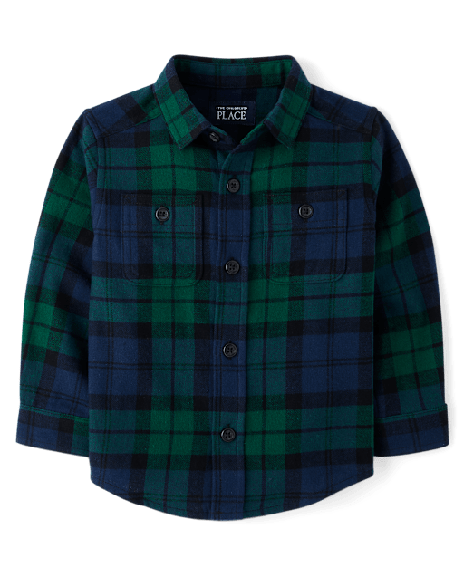 Baby And Toddler Boys Dad And Me Plaid Flannel Button Up Shirt