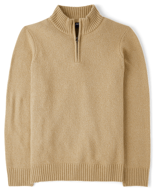 Mens Dad And Me Half Zip Sweater