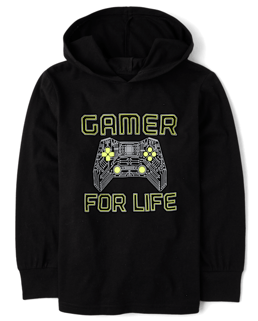 Boys Graphic Hooded Top