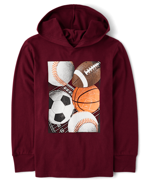 Boys Graphic Hooded Top