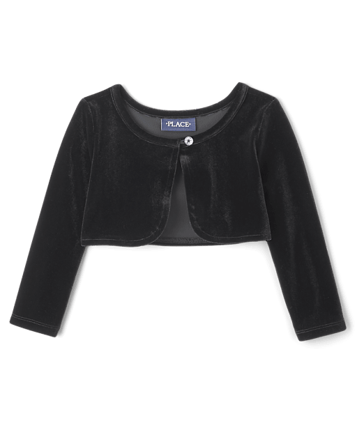 Toddler Girls Velour Shrug