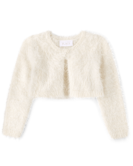 Toddler Girls Eyelash Cardigan