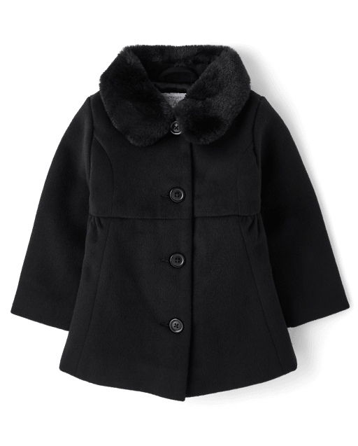 Manteau tout-petit, fille Boucle