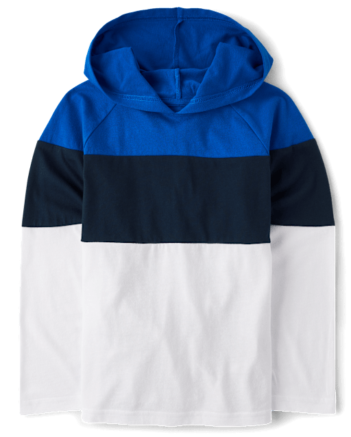 Boys Colorblock Hooded Top