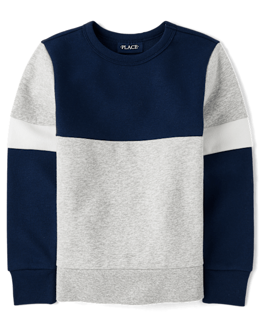 Boys Colorblock Premium Fleece Sweatshirt