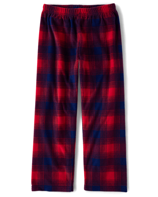Kids Plaid Microfleece Pajama Pants