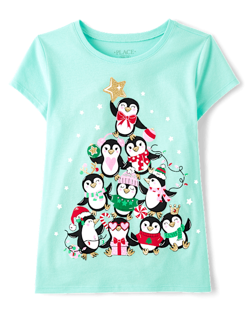 Camisetas estampadas Niña Pingüino