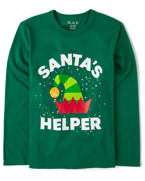 Boys Santa's Helper Graphic Tee