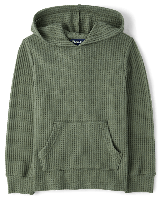 Boys Soft Chunky Thermal Hoodie
