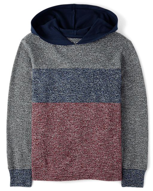 Boys Colorblock Hooded Top