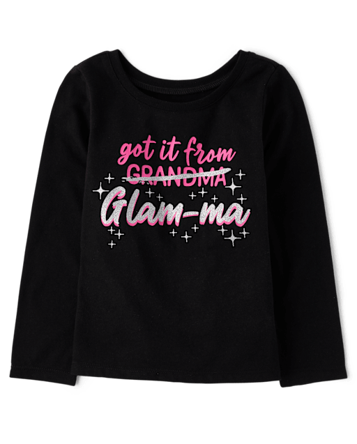 Baby And Niños pequeños Niña Glam-Ma Camisetas estampadas