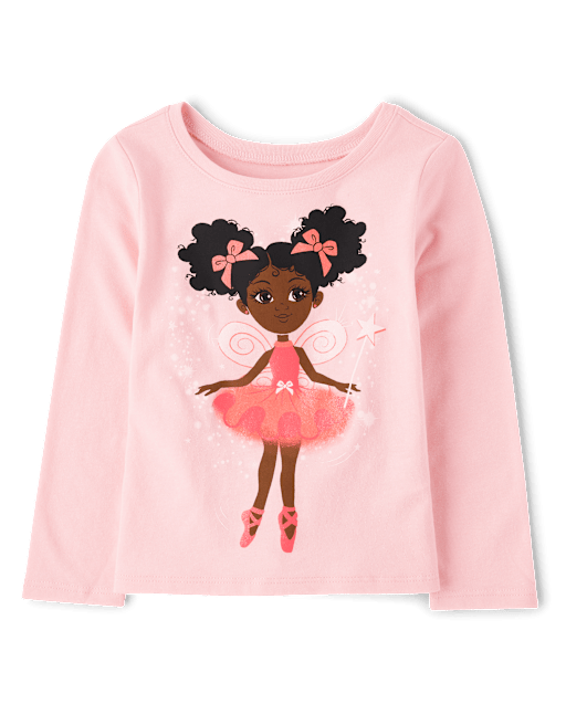 Baby And Niños pequeños Niña Bailarina Camisetas estampadas