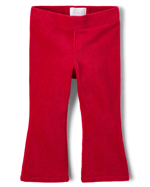 Baby And Toddler Girls Stretch Faux Corduroy Flare Pants