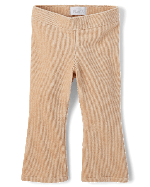 Baby And Toddler Girls Stretch Faux Corduroy Flare Pants