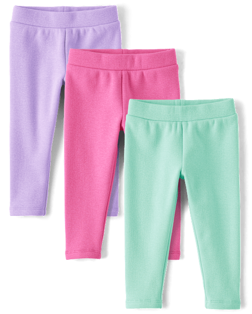 Toddler Girls Cozy Leggings 3-Pack