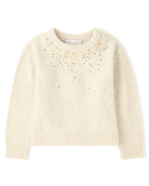 Toddler Girls Sequin Sweater