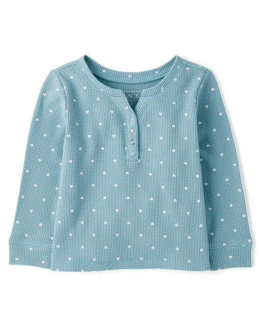 Bébé Et tout-petit, fille Imprimé Isotherme henley Top