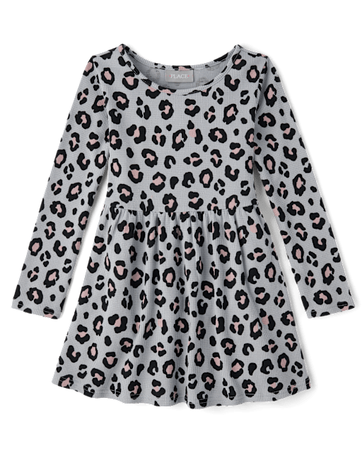 Girls Print Thermal Everyday Dress