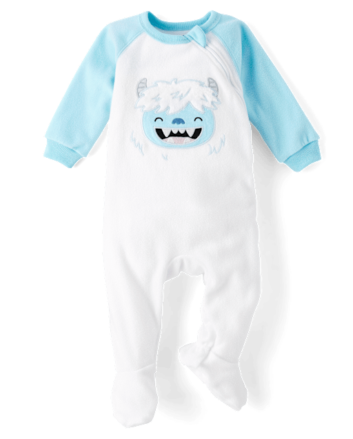 Baby And Toddler Yeti Microfleece Footed One Piece Pajamas