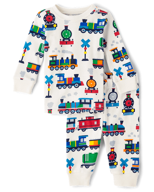 bébé et tout-petit, garçon Train Snug Fit coton Pyjama