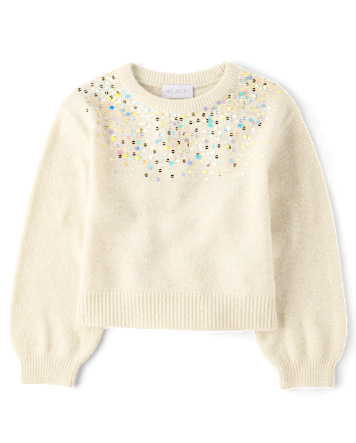 Girls Sequin Sweater