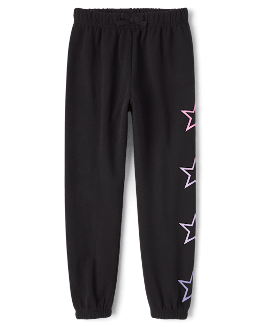 Girls Graphic Fleece Jogger Pants