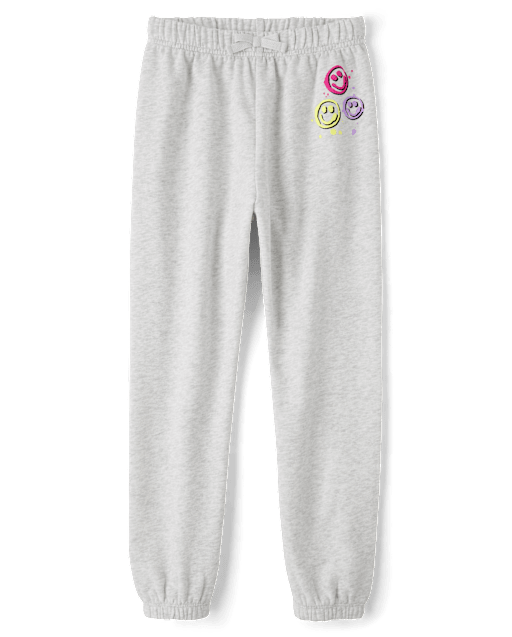 Girls Graphic Fleece Jogger Pants