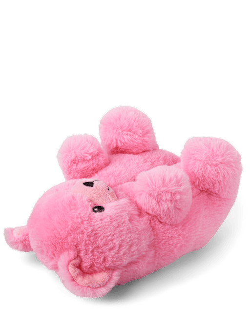 Toddler Girls Bear Slippers