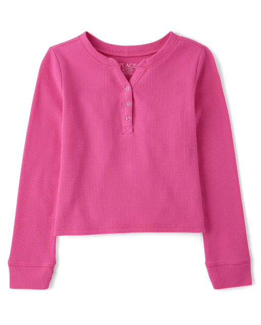 Girls Thermal Henley Top