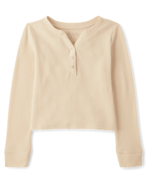 Girls Thermal Henley Top